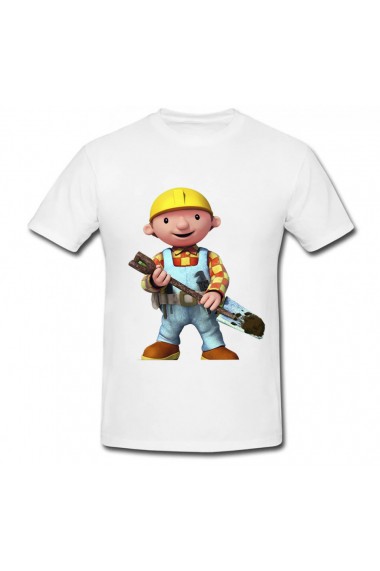 Tricou Bob the Builder, the big alb