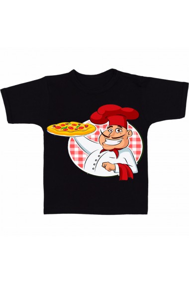 Tricou Pizza chef negru