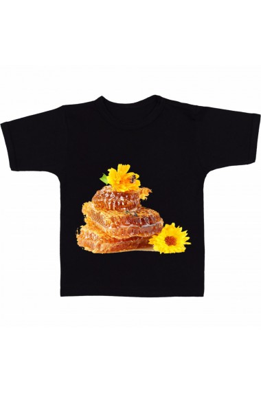 Tricou Products made from honey negru