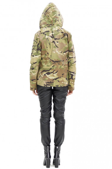 Jacheta dama Army impermeabila cu gluga