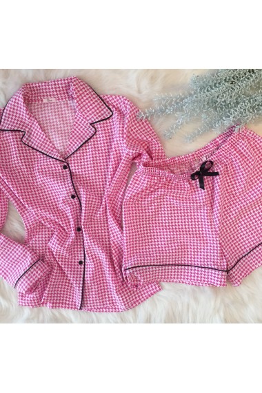 Pijama cu pantalon scurt EZE Roz