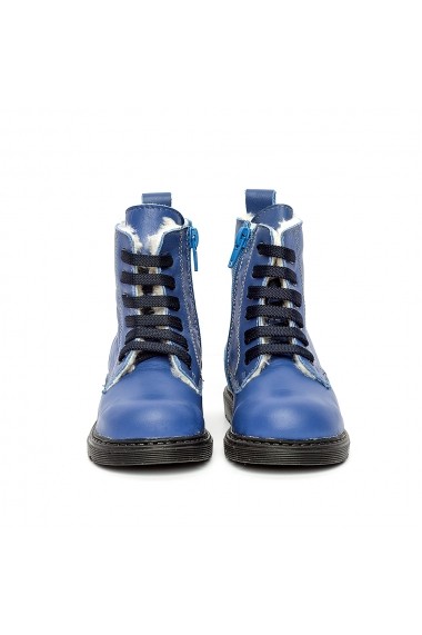 Ghete imblanite PJ Shoes kingblu albastru