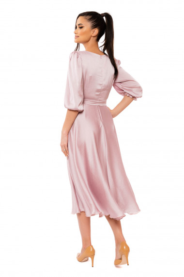 Rochie midi Roxy Fashion Angelina roz deschis