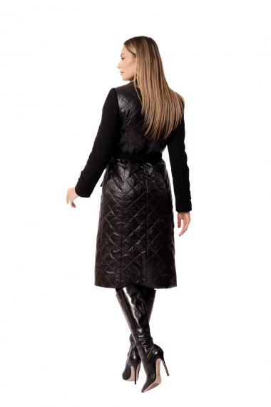 Palton Roxy Fashion matlasat Alexandra - negru