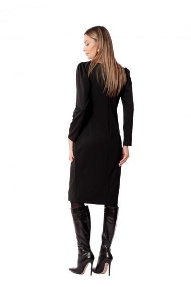 Rochie Roxy Fashion Flavia cu buzunare laterale - negru