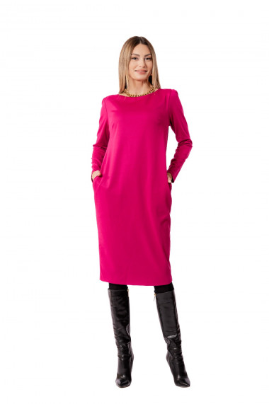 Rochie Roxy Fashion Flavia cu buzunare laterale - roz