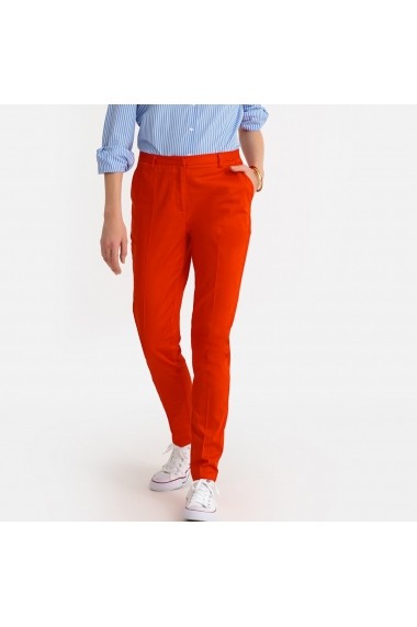 Pantaloni drepti La Redoute Collections GDJ194 portocaliu