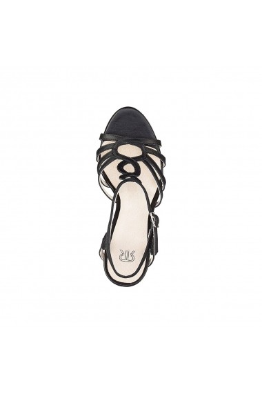 Sandale cu toc La Redoute Collections GEG231 negru