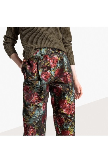 Pantaloni drepti La Redoute Collections GEX745 rosu