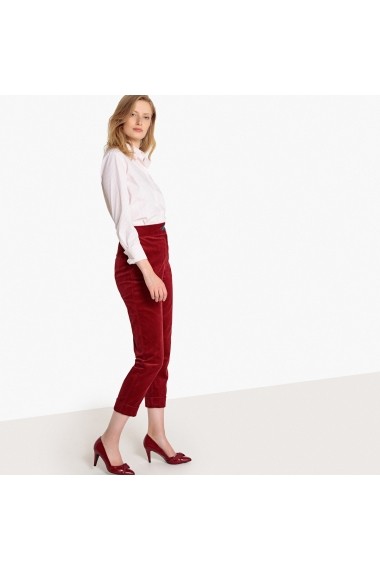 Pantaloni drepti La Redoute Collections GEX788 rosu