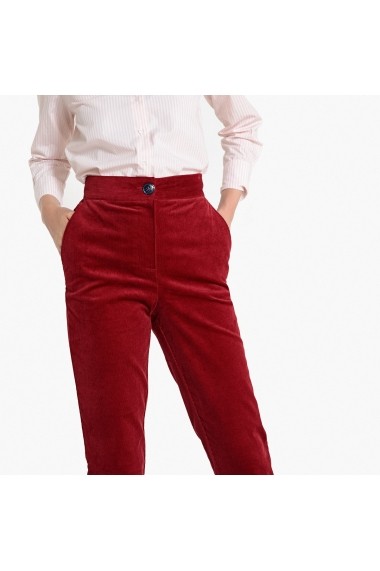 Pantaloni drepti La Redoute Collections GEX788 rosu