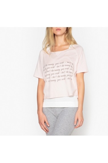 Bluza de pijama La Redoute Collections GEY584 roz