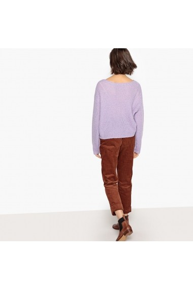 Pantaloni drepti La Redoute Collections GFD309 maro
