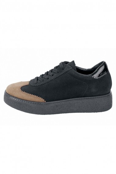 Pantofi din piele intoarsa Heine 035509 negru
