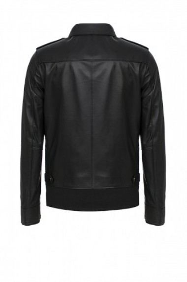 Jacheta din piele Jimmy Sanders 18F CTM22000 Negru