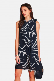 Rochie de zi scurta A23-10 Bleumarine