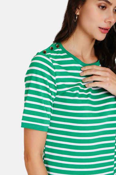 Tricou din bumbac Assuili A24-42 Verde