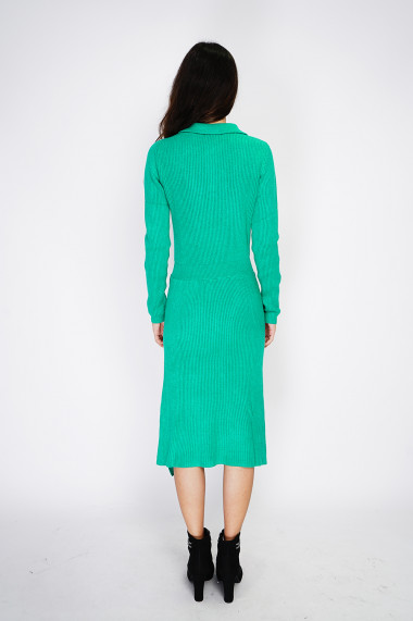 Rochie din casmir Assuili ASF2360 Verde