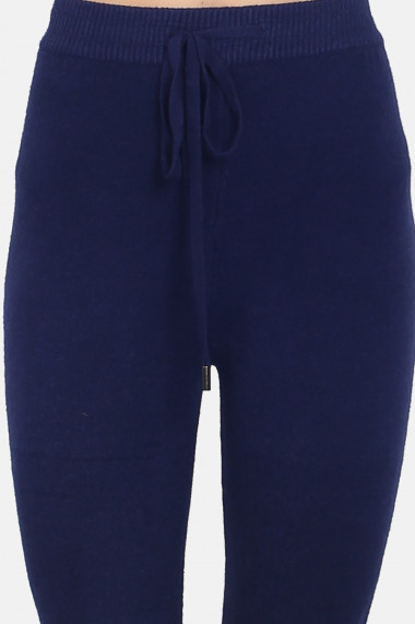 Pantaloni sport din casmir si viscoza Assuili ASF927 bleumarin