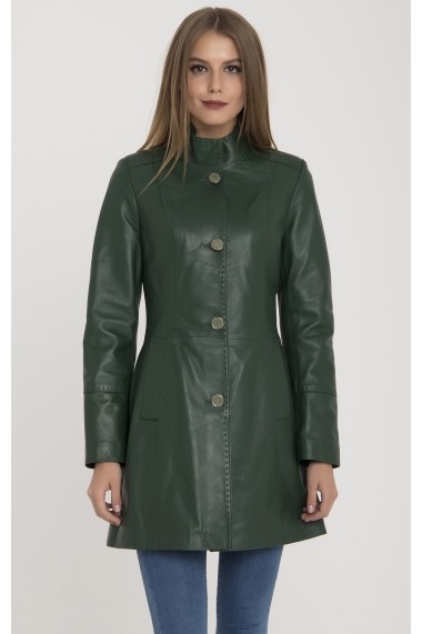 Jacheta din piele IPARELDE MAS-B105 Green Verde