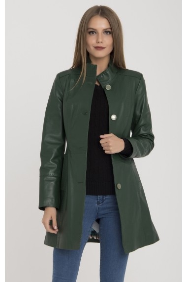Jacheta din piele IPARELDE MAS-B105 Green Verde