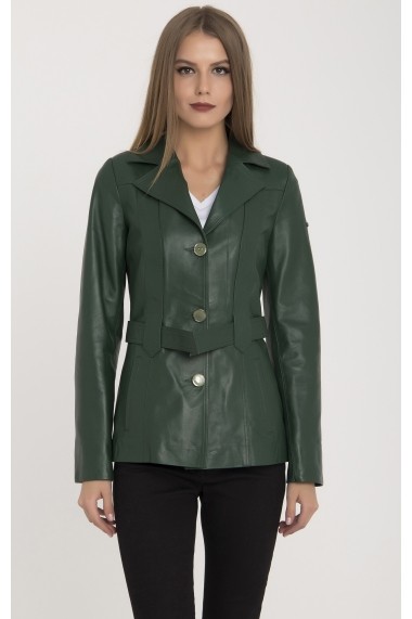 Jacheta din piele IPARELDE MAS-B2228 Green Verde
