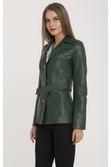 Jacheta din piele IPARELDE MAS-B2228 Green Verde