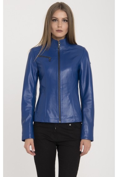 Jacheta din piele IPARELDE MAS-B94 Blue Albastru