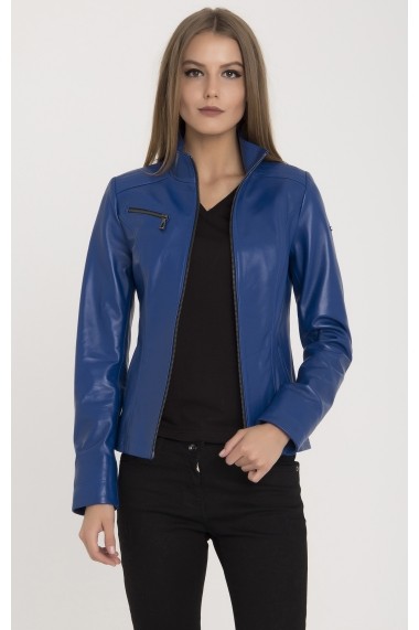 Jacheta din piele IPARELDE MAS-B94 Blue Albastru