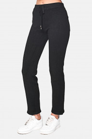 Pantaloni din casmir si viscoza CJF1238 Negru