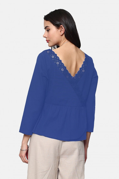 Bluza Le Jardin du Lin E23-08 Albastru