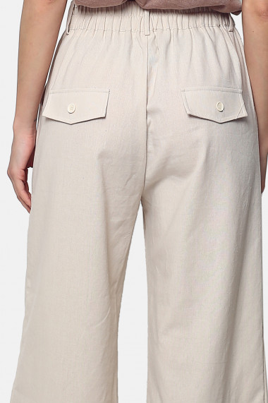 Pantaloni Le Jardin du Lin E23-26 Bej