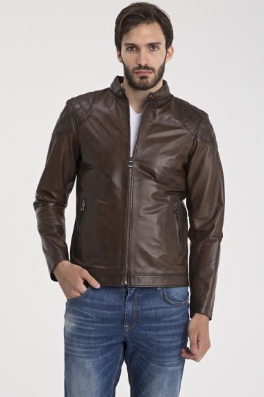 Jacheta din piele IPARELDE MAS-E790 Chestnut Maro