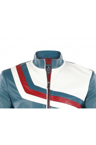 Jacheta din piele FELIX HARDY FE1586012 Albastru