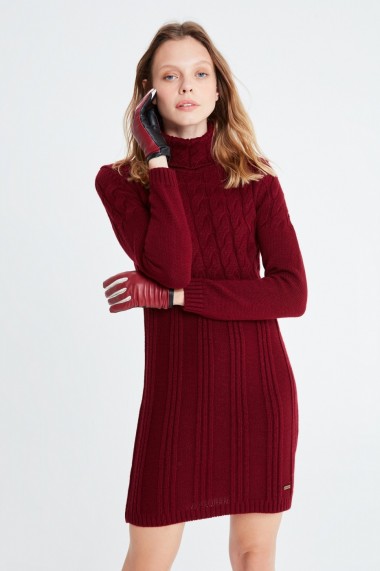 Rochie scurta Jimmy Sanders 19W KW6065 Bordo