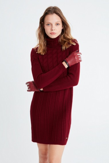 Rochie scurta Jimmy Sanders 19W KW6065 Bordo