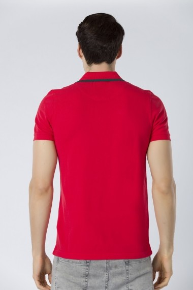 Tricou Polo Jimmy Sanders JSSSTM7032 RED Rosu