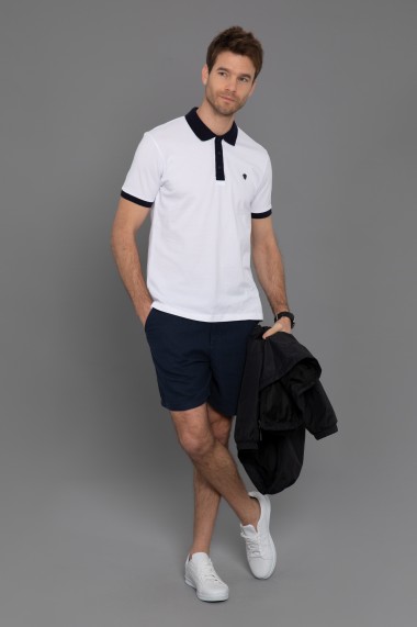 Tricou Polo Paul Parker PA744536 Alb