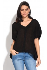 Bluza de vara Le Jardin du Lin E18-01 Negru