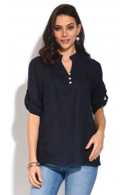 Bluza de vara Le Jardin du Lin E18-33 Bleumarin