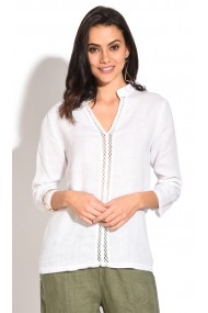 Bluza de vara Le Jardin du Lin E18-38 Alb