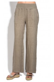 Pantaloni din in Le Jardin du Lin E18-45 Bej