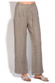 Pantaloni din in Le Jardin du Lin E18-50 Bej