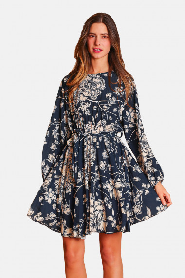 Rochie William de Faye W23-30 Bleumarin