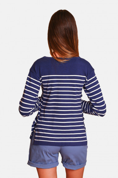 Pulover William de Faye WF1002 Bleumarin