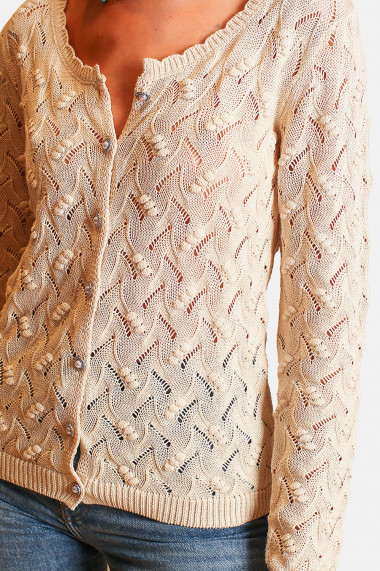 Cardigan William de Faye WF1009 Bej
