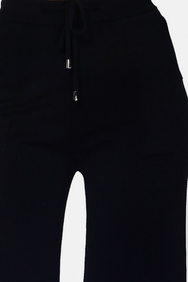 Pantaloni din casmir si viscoza William de Faye WF2316 Negru