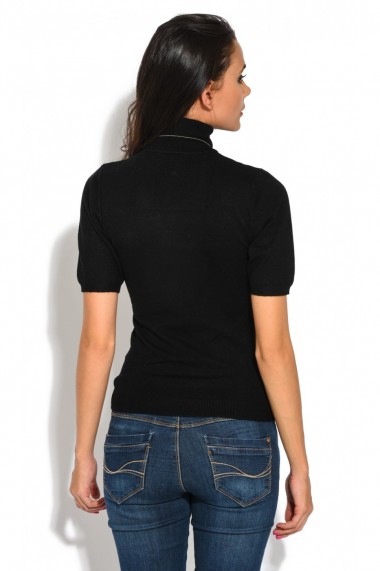 Pulover din casmir si matase William de Faye WF635B Negru