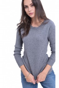 Pulover din casmir William de Faye WF715 Gri