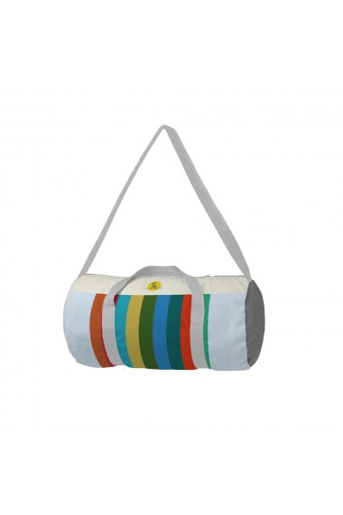 Geanta Sport Fitness Handmade Gym Duffle Bag Original Mulewear Abstract Dungi color Glass Half Full Multicolor 22 L